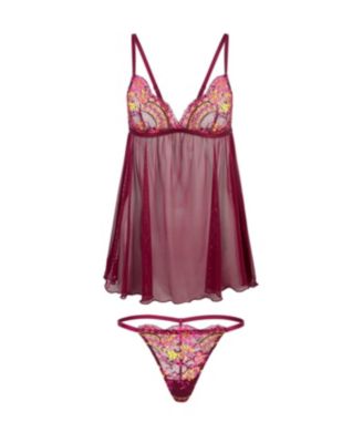 Women's Anatta Babydoll & G-String Set Lingerie