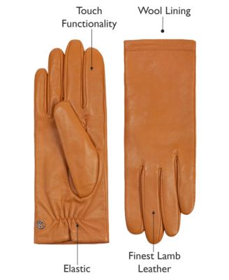 Women`s Premium Lamb Leather Touchscreen Gloves "CHELSEA"