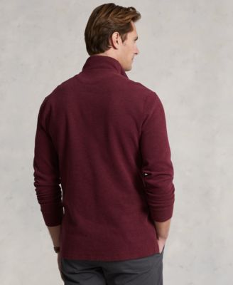 Men's Estate-Rib Cotton Quarter-Zip Pullover