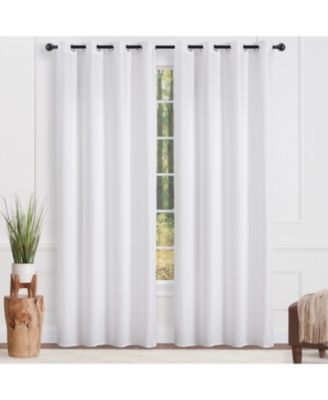 Premium Beige Silky Velvet Textured Sheer Curtains - Lightweight Curtain for Living Room Bedroom Windows - Light Filtering Elegant Drapes with Grommets - 63 Inches Long - 2 Panel Set
