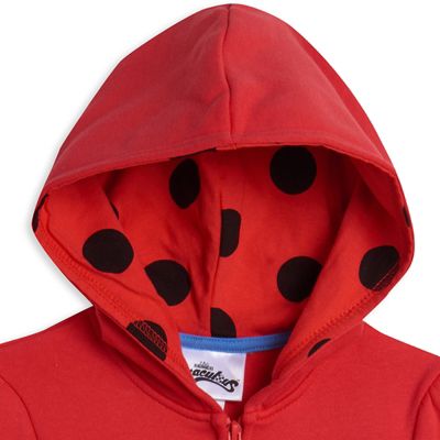 Toddler Girls Ladybug Zip Up Hoodie
