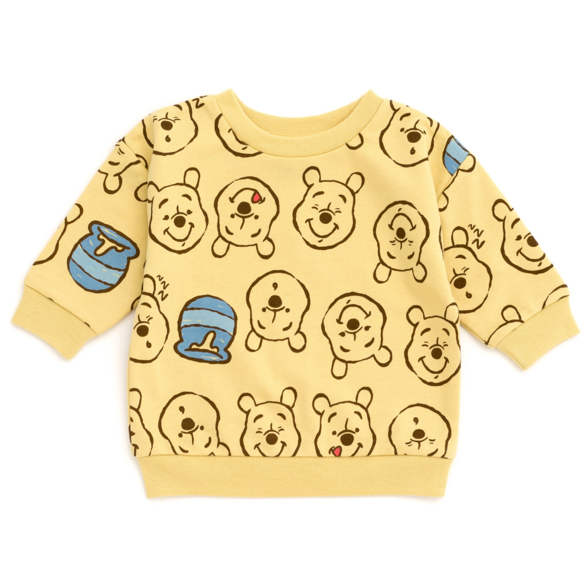 Disney Baby Boys Mickey Mouse Winnie the Pooh Lion King Toy Story Jack Skellington French Terry Sweatshirt & Shorts Newborn to