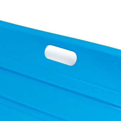 35in Kids Outdoor Plastic Sport Toboggan Winter Snow Sled Board w/ Pull Rope, 2 Handles