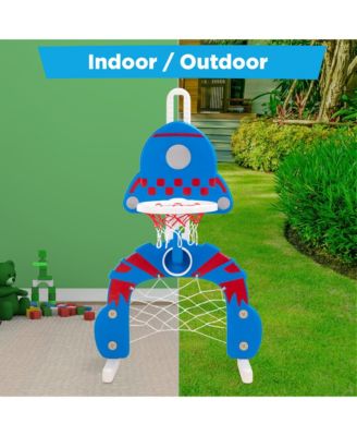 3-in-1 Toddler Basketball Hoop Sports Activity Center Grow With Me Play Set