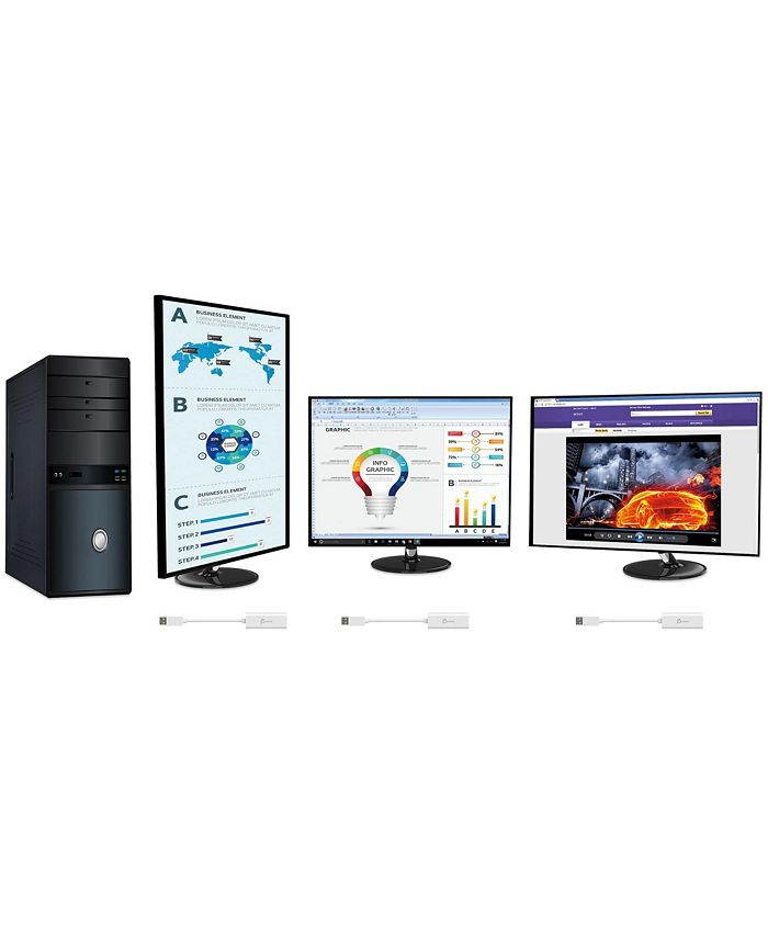 j5create JUA254 USB 2.0 HDMI Display Adapter - White