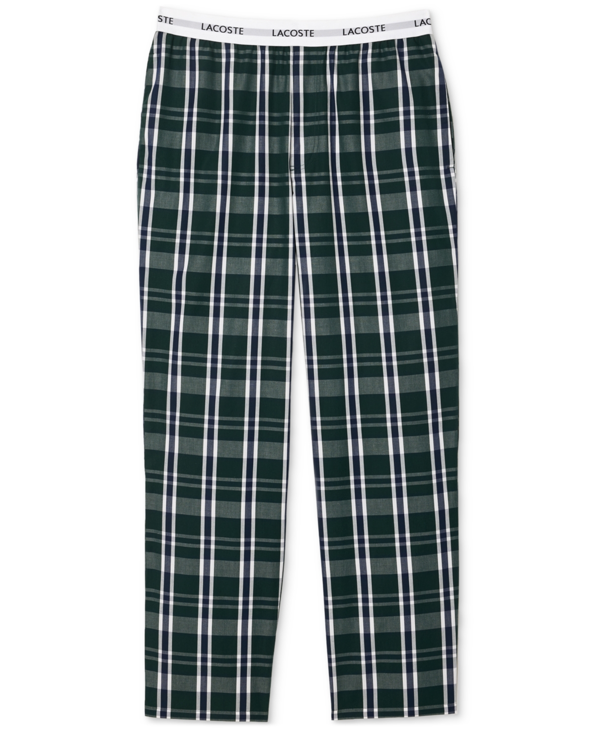 Lacoste Men's CottonPajama Pants - Plaid