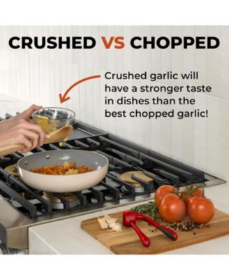 Stainless Steel Garlic Press – Durable, Easy-Squeeze Handle, Garlic Masher