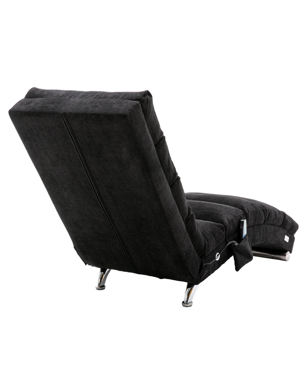 Mondawe Orange Recliners Chair Indoor with Remote Control,Ergonomic Electric Massage Long Lounger
