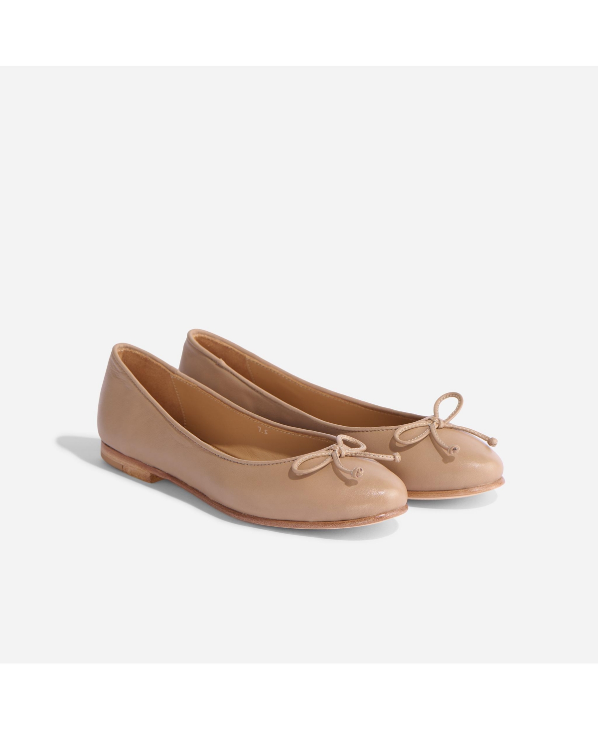 Bea Go-To Ballet Flat with Bow - Almond
