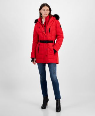 Michael Michael Kors Red Coat Woman's Size hotsell Small