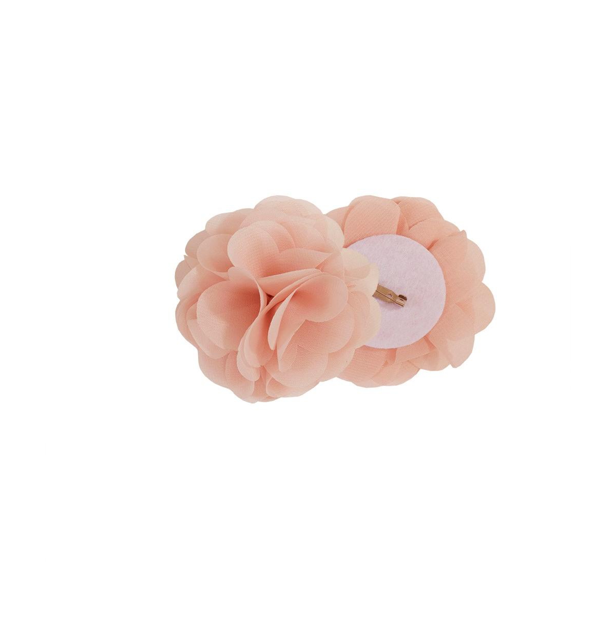 Rosette Floral Embellished Cuff Tab Top Solid Curtain Panel