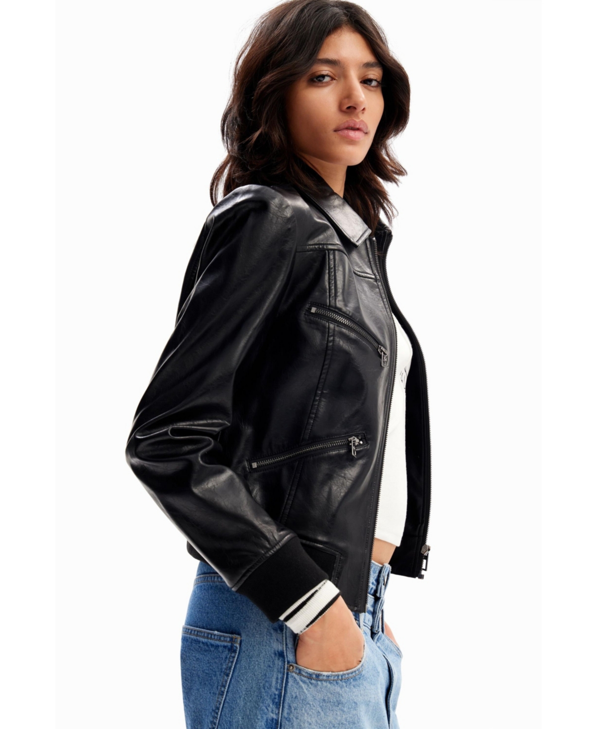 Desigual Women's Retro biker jacket