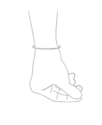 Solid Heavy Strong Franco Square Link Chain Bracelet 220 Gauge .925 Sterling Silver