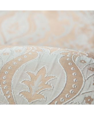 Premium Damask Pattern Luxury Beige Curtains - 63 Inch Panels with Grommets - for Living Room Windows Bedroom Kitchen Dining - Elegant Jacquard Classy Design - Room Darkening 2 Panel Set