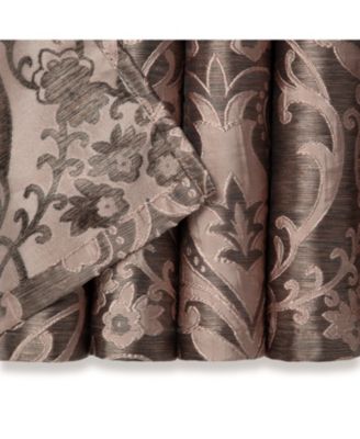 Premium Damask Pattern Luxury Curtains - Panels with Grommets - Elegant Jacquard Classy Design - Room Darkening 2 Panel Set