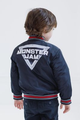Boys Zip Up Varsity Bomber Jacket
