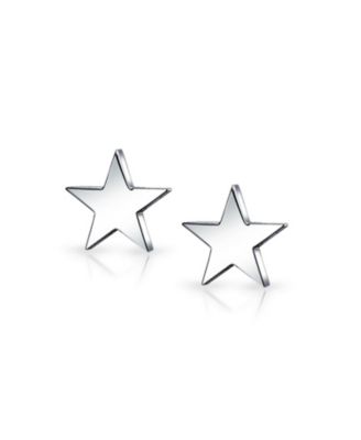 American Patriotic Celestial Rock Star Super Stars Stud Earrings Stainless Steel 10MM