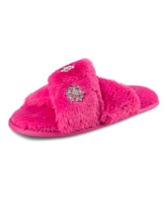 Women's Embellished Cross Band Slide Slippers