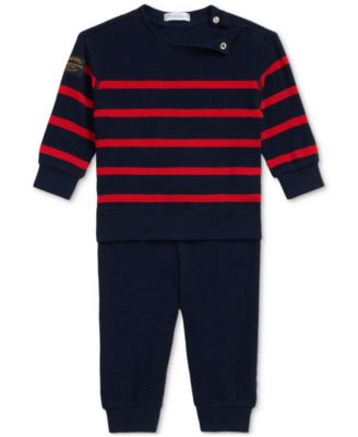Polo Ralph Lauren - Baby Boys Cotton Striped Shirt & Pants Set