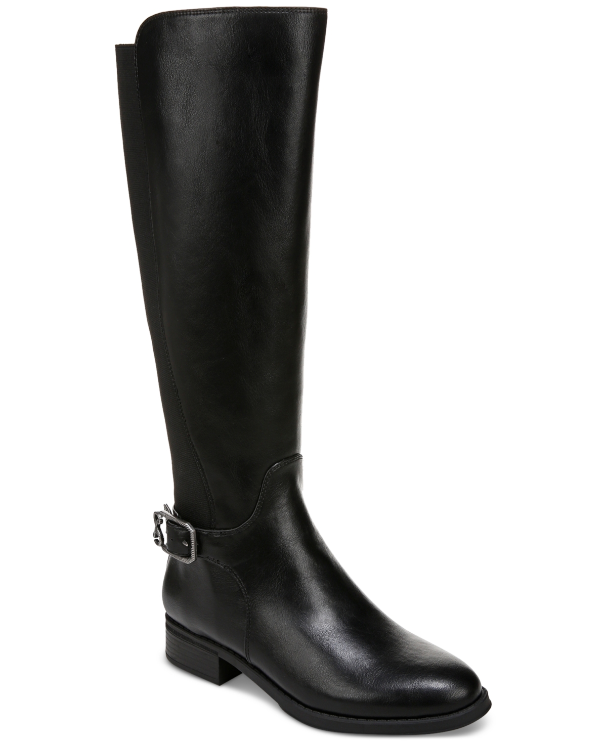 Women's Percy Regular Calf Knee High Riding Boots - Black