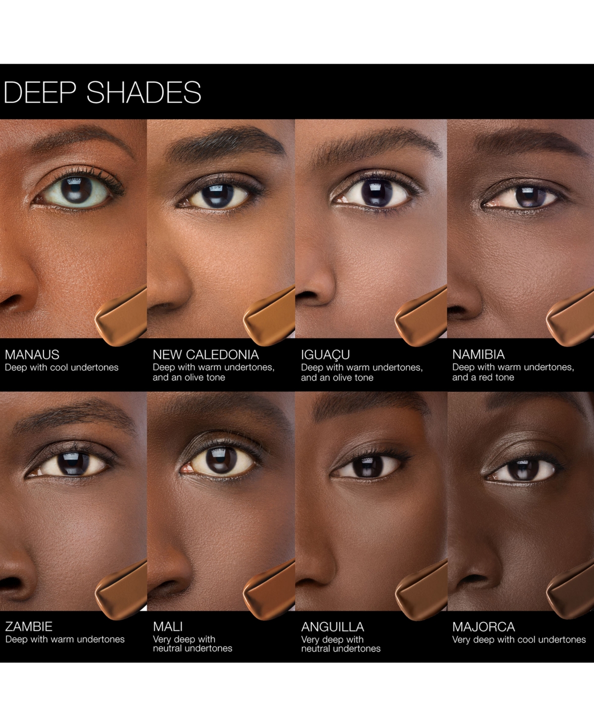 Nars Natural Radiant Longwear Foundation, 1 Oz. In Manaus (d1 - Deep With Cool Undertones)