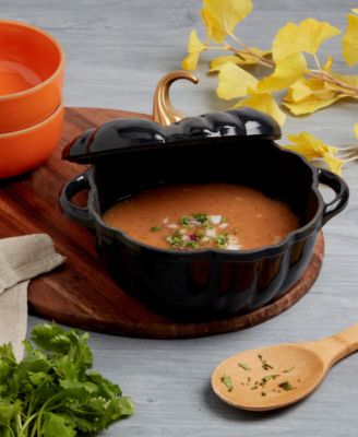 Iron Works Enameled Cast Iron 2-Qt. Pumpkin Dutch Oven