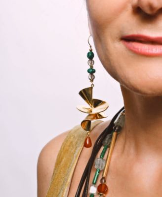 18K Gold Plated Neela Dangling Earrings