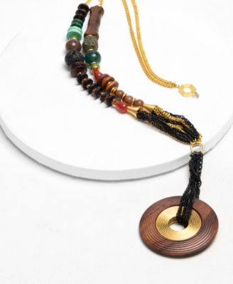 18K Gold Plated Ona Long Chain Necklace