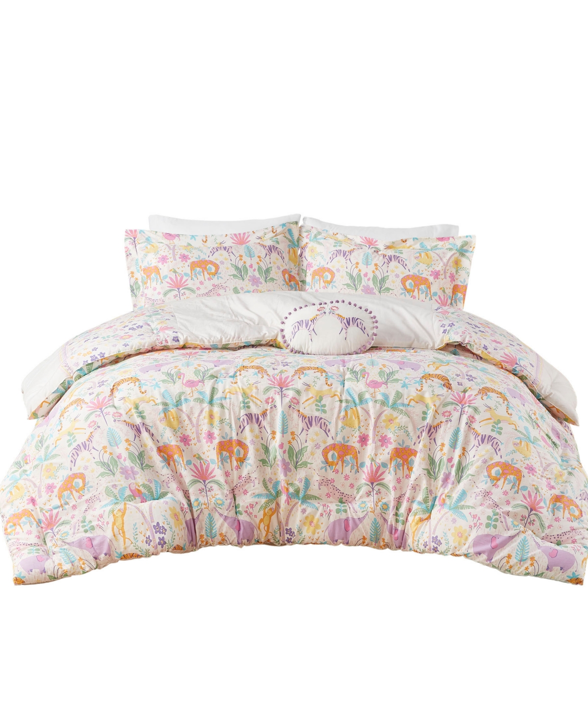 Urban Habitat Lulu Floral Reversible Comforter Sets In Purple