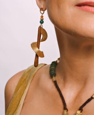 18K Gold Plated Issi Dangle Earrings