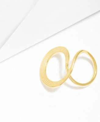 18K Gold Plated Ocho Statement Ring