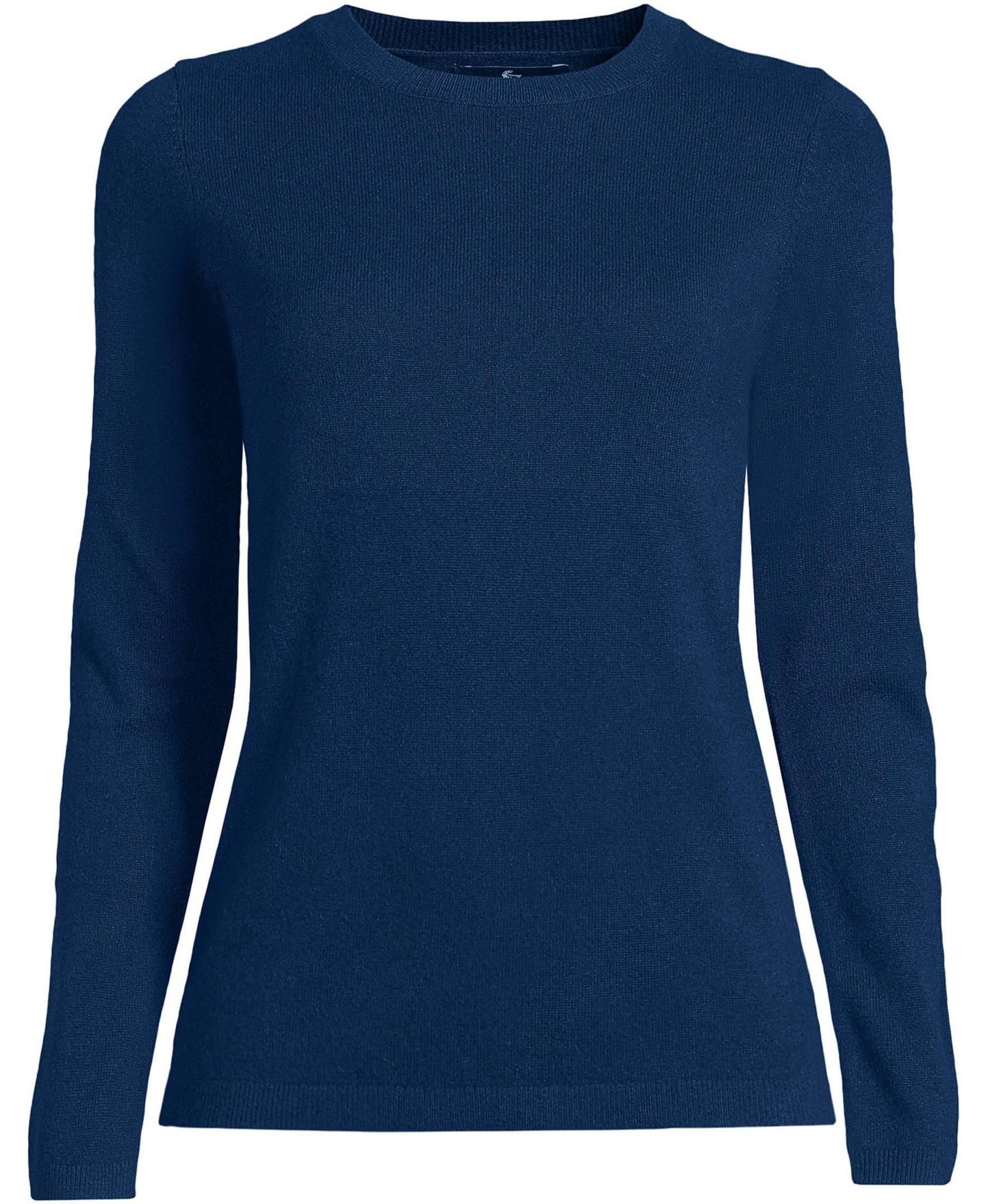 Женский свитер Lands' End Plus Size Cashmere, цвет: Морской тёмно-синий — фото 3