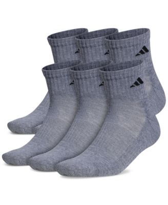 adidas - Men's Athletic 6-Pk. Cushioned Quarter Socks