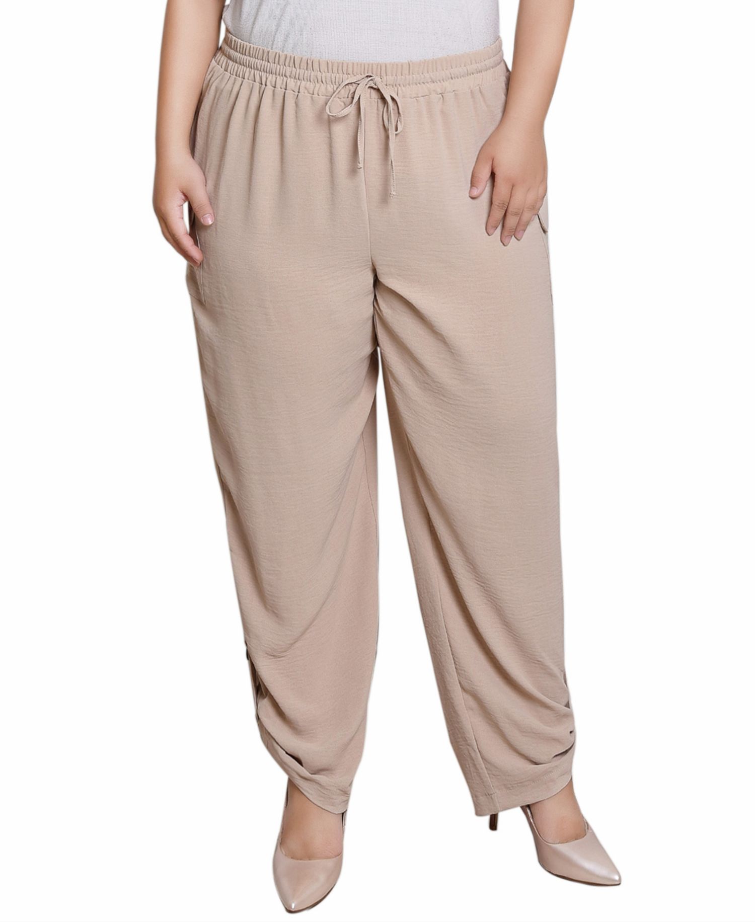 Plus Size Pull On Cargo Pants