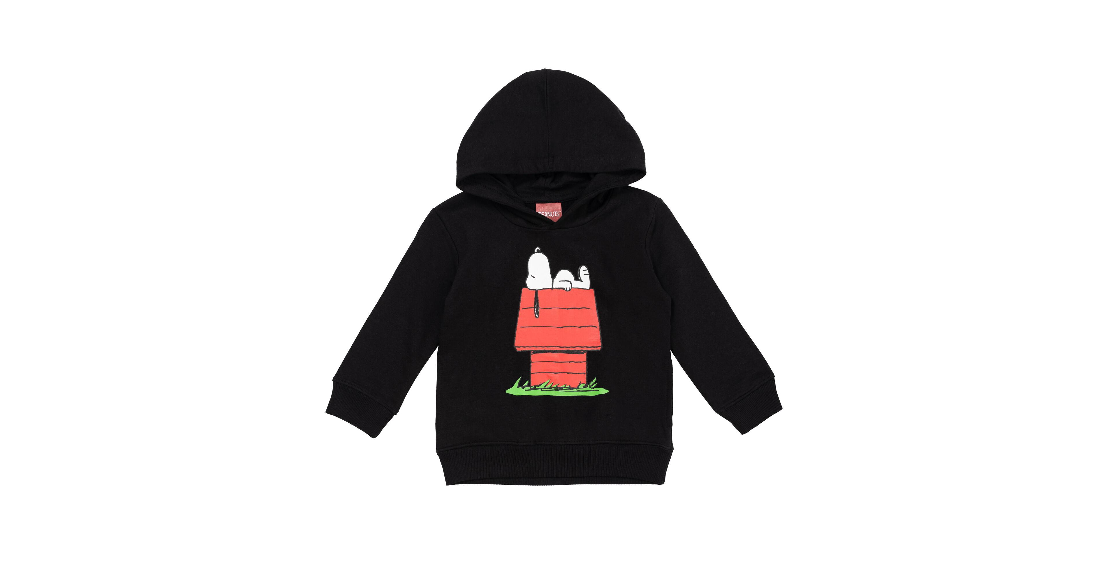 Peanuts Boys Snoopy Fleece Pullover Hoodie Toddler to Big Kid