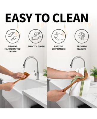 9-Piece Natural Teak Wooden Utensils for Cooking