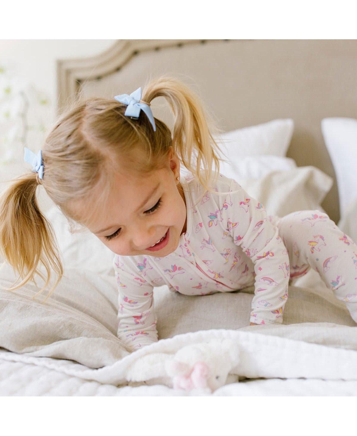 Bellabu Bear Baby GirlsConvertible Footie Pajama - Unicorn