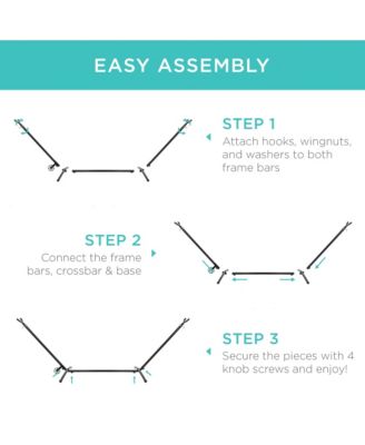 9ft Portable Heavy-Duty Steel Hammock Stand w/ Built-In Wheel, Case, Weather-Resistant Finish