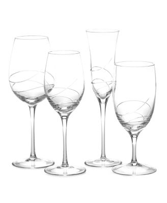 waterford ballet ribbon red wine glasses