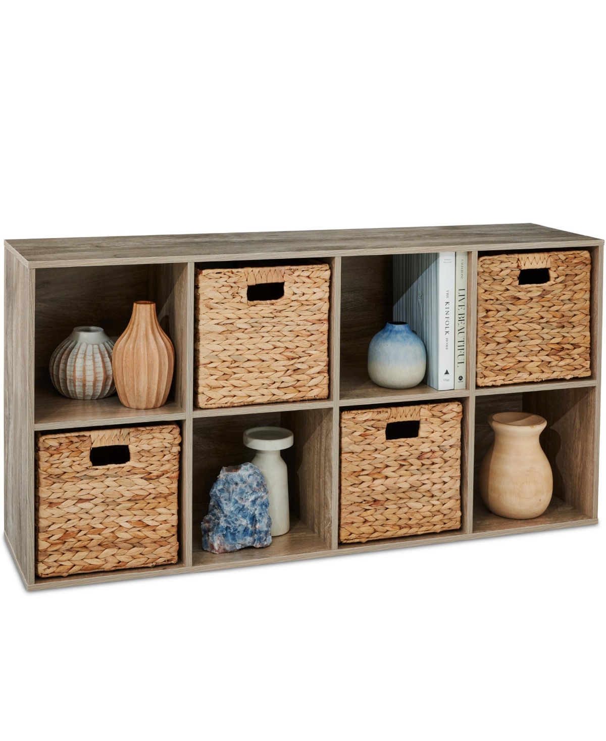 Best Choice Products 8-Cube Bookshelf, Display Storage System, Organizer w/ Removable Back Panels