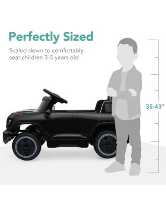 6V Kids Ride On Car Truck w/ Parent Control, 3 Speeds, LED Headlights, MP3 Player, Horn