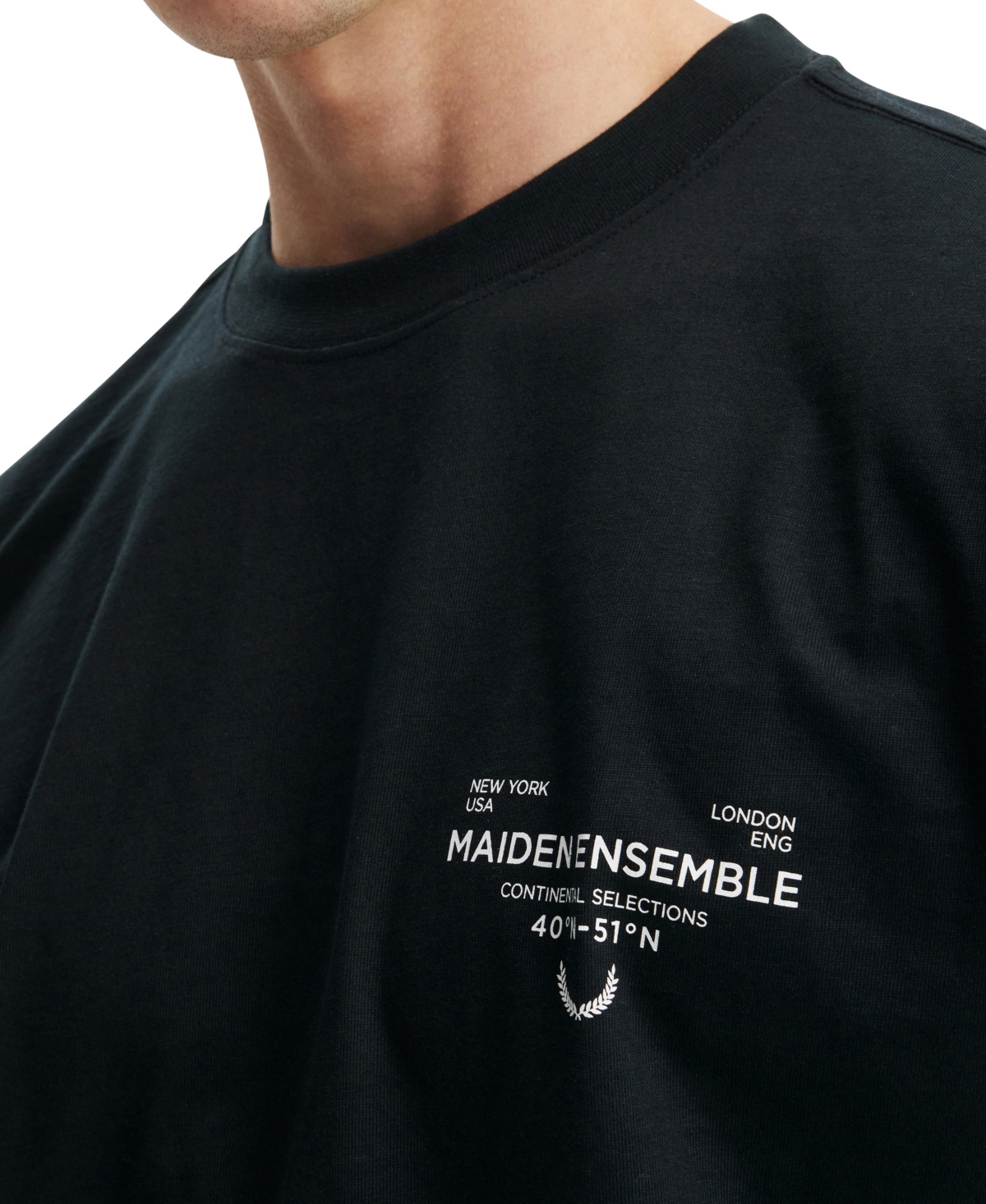 Cotton On Men's Box Fit Easy T-Shirt -Maiden Ensemble