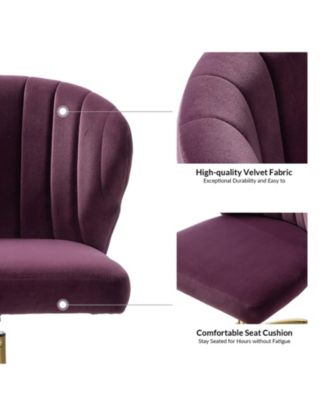 VEBREDA High Adjustable Back Executive Office Chair with Armrest-Brown