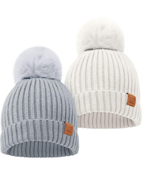 Детские KeaBabies 2pk Baby Hats, Baby Beanies, Newborn Hats for Baby Girls, Boys, Baby Winter Hat, 0-6 Months Infant Hat