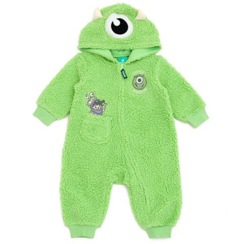 Комбинезон Monsters Inc. (Newborn - 24months) Zip Up Cosplay Coverall Cozy Sherpa для мальчиков-малышей, цвет: Зелёный