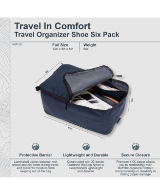 - Premium - Travel Organizer Shoe Six Pack