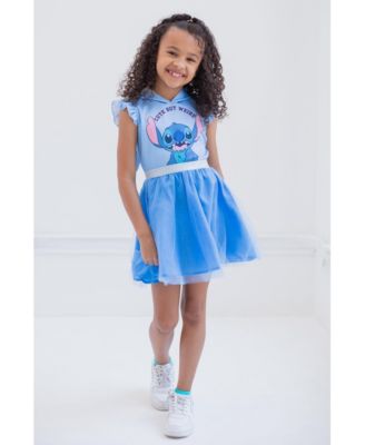 Girls Minnie Mouse Lilo & Stitch Mesh Cosplay Tulle Dress to