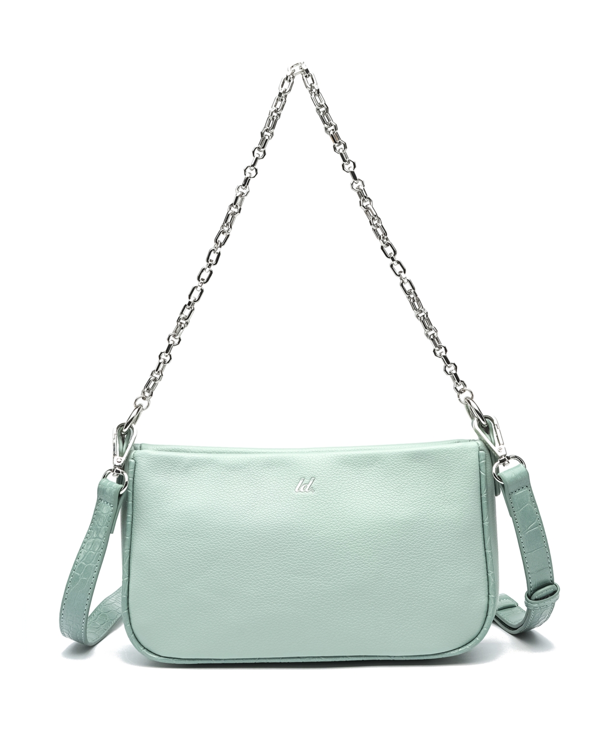 Like Dreams Jolie Pebble Convertible Crossbody Bag In Sage