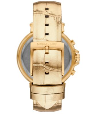 Michael Kors Maren Chronograph Gold Tone 40mm Watch Leather MK7509 w New Battery Michael Kors | Accessories | Michael Kors Maren Chronograph  main image 4