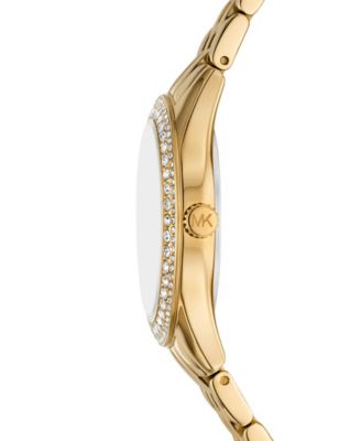 Women's Harlowe Three-Hand Gold-Tone Stainless Steel Watch 33mm